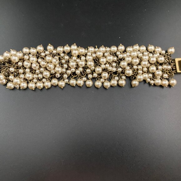 J. Crew Jewelry - Vintage-Inspired Faux Pearl Cluster Bracelet